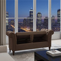 Luxury Wooden Settee Sofa with Spacious Storage