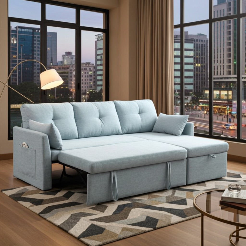 Premium L Shape Sofa Cum Bed for Living Room