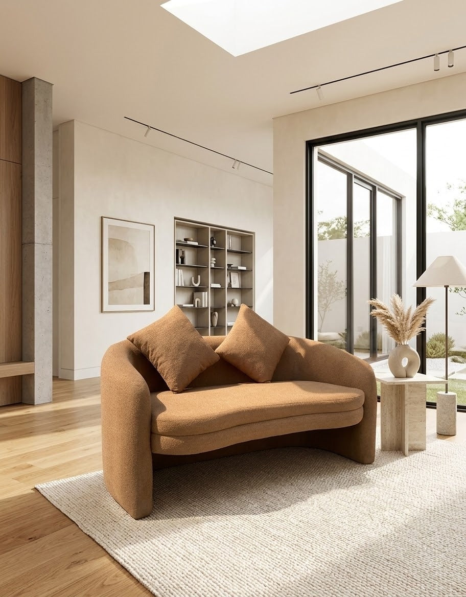 Modern Bench Sofa with Durable Wooden Construction