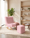 Comfortable Rocking Chair with Footrest for Home