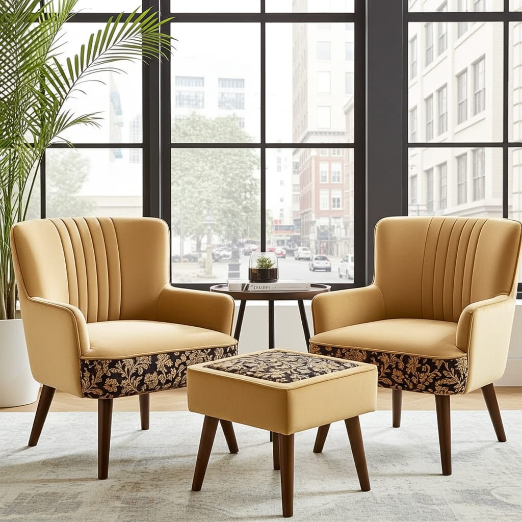 Elegant Coffee Table with Chairs