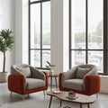 Elegant Lounge Chairs Pair with Premium Fabric