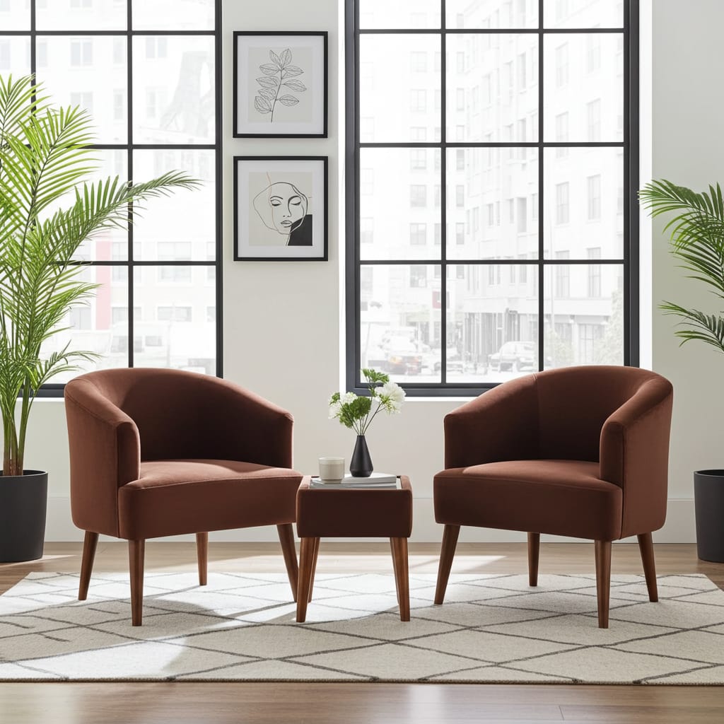 Comfortable Seating Chairs With Coffee Table Article No2