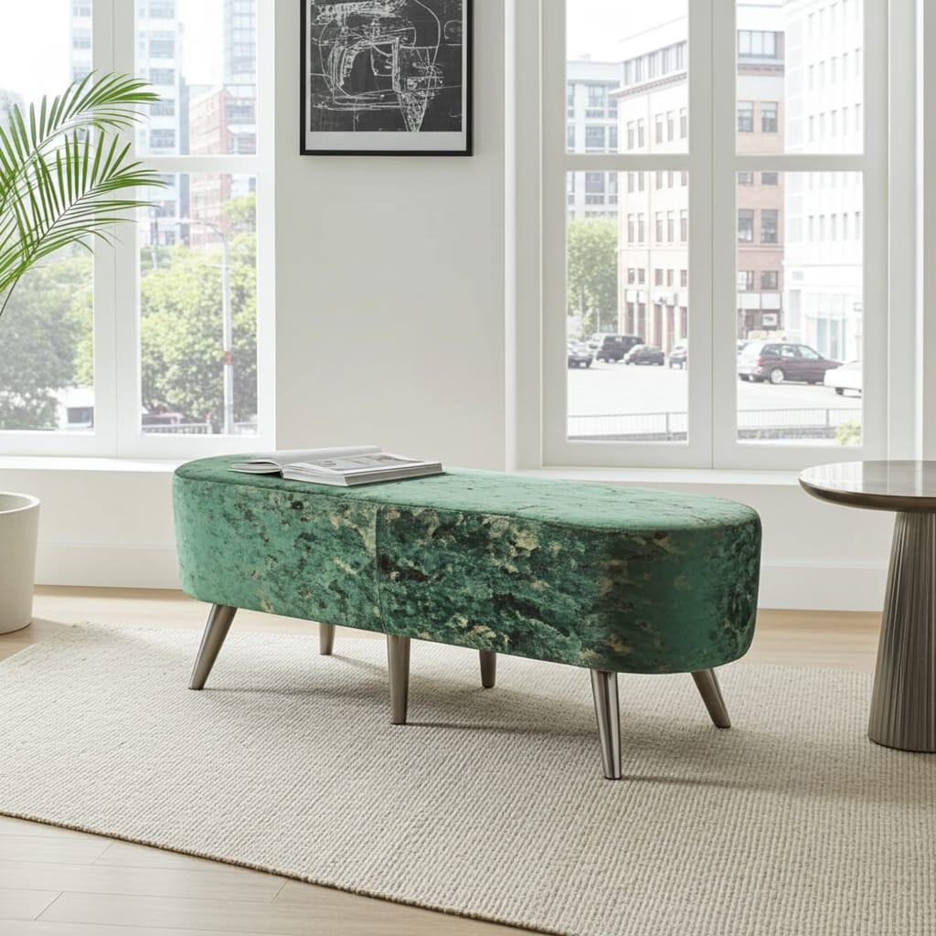Textured rectangle stool