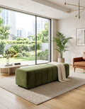 Modern Wooden Two Seater Ottoman Seating