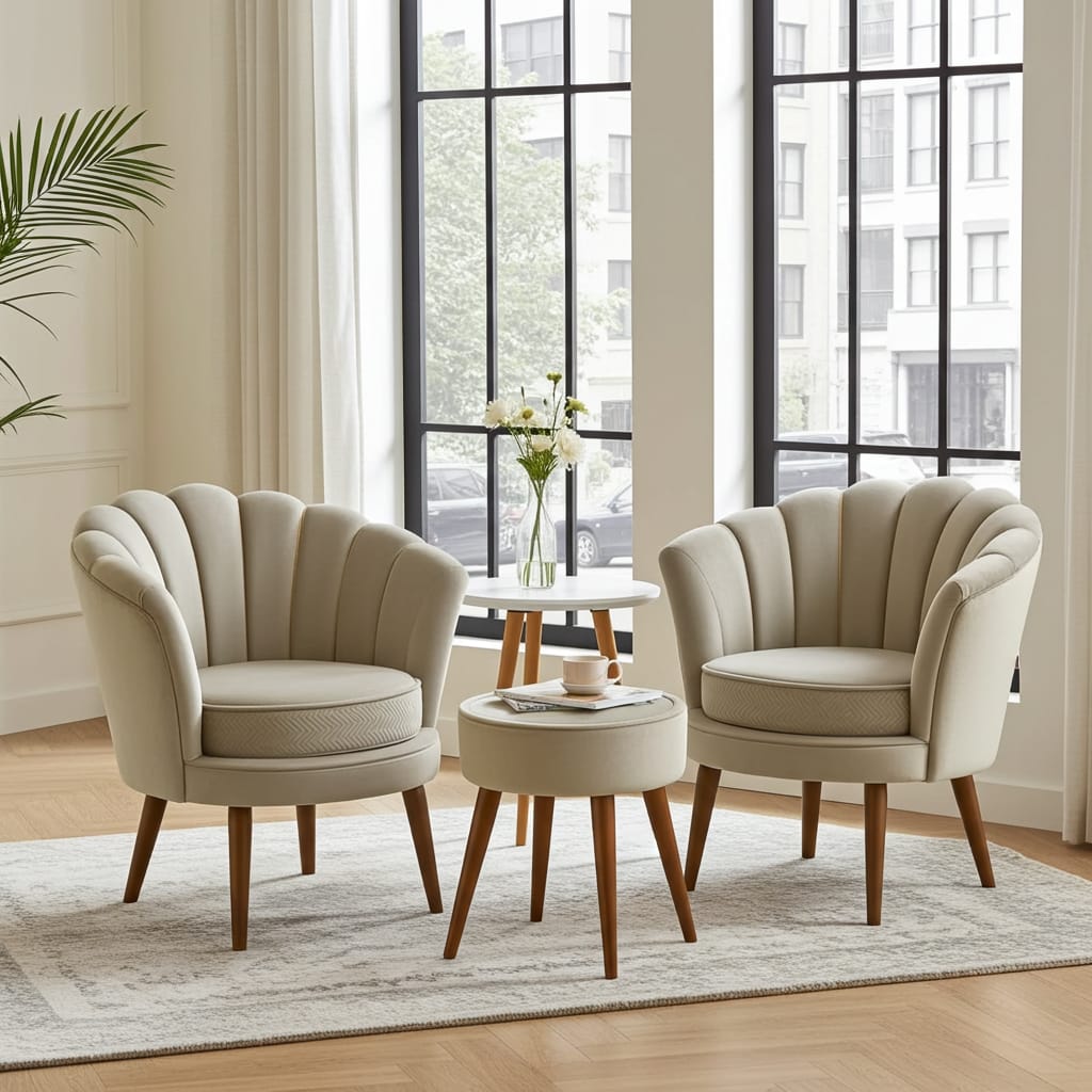 Modern Coffee Table and Chairs