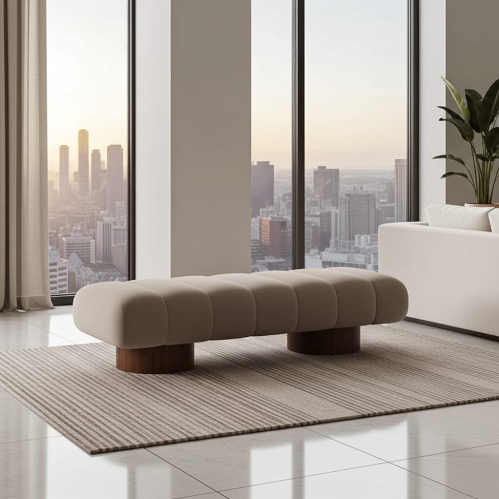 Two Seater Sofa Stool for Living Room Seating