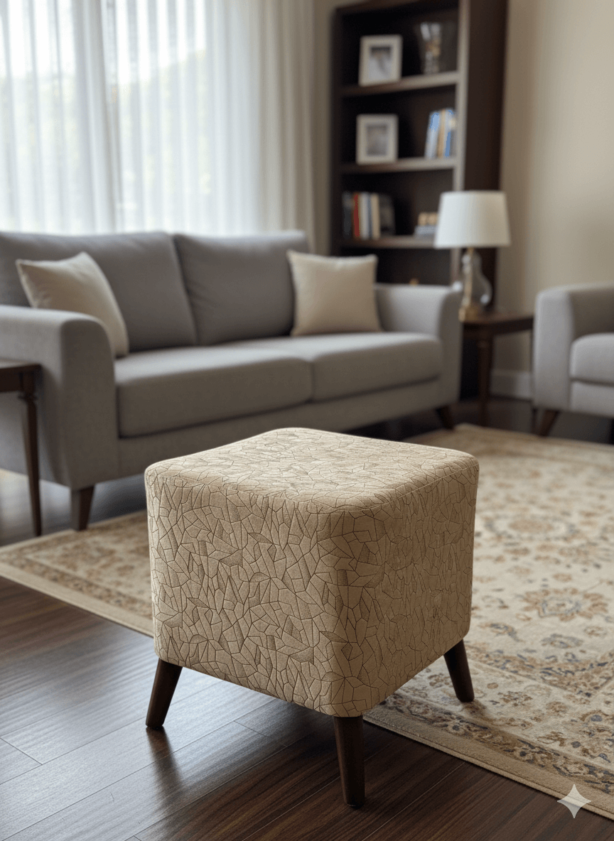 Square kitchen stools pair