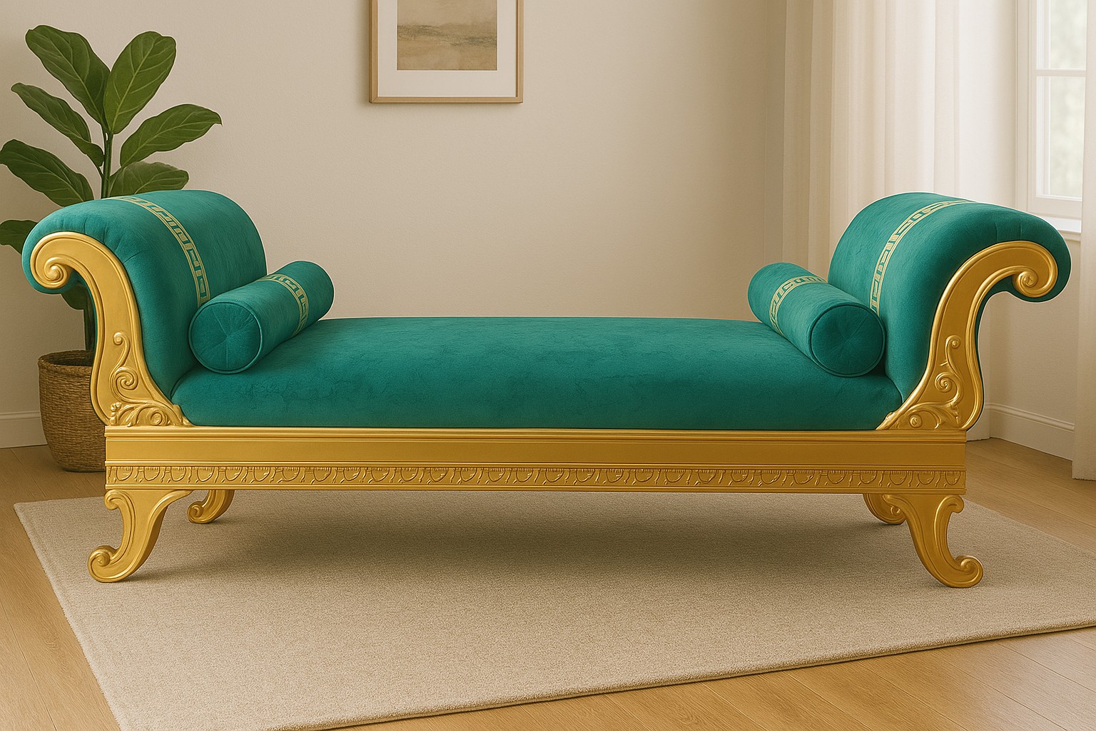 Wooden deewan