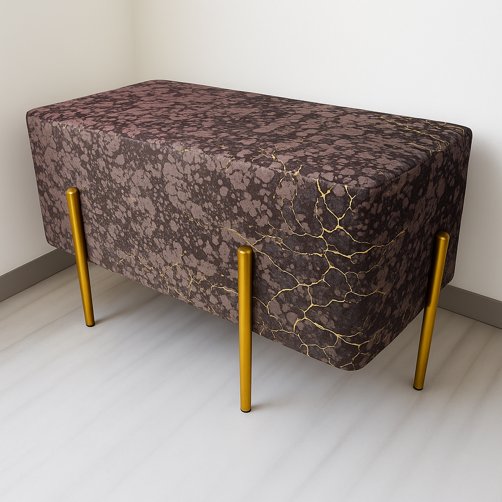 Two Seater Stool With Steel Stand
