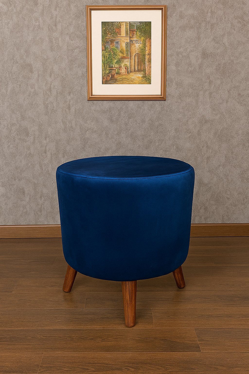 Round Ottoman Stools Pair Article No8