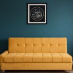 One-touch convertible sofa
