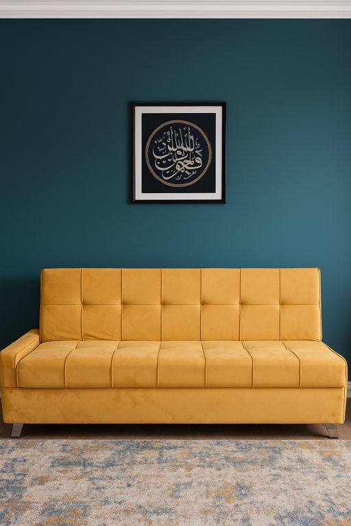 One-touch convertible sofa