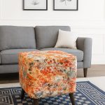 Vintage square stools pair