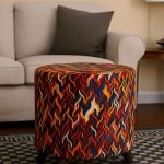 Round kitchen stools pair