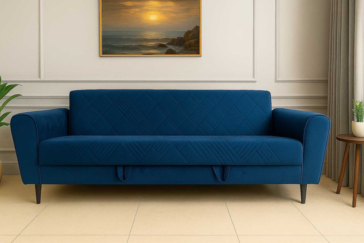 Decorative sofa cum bed
