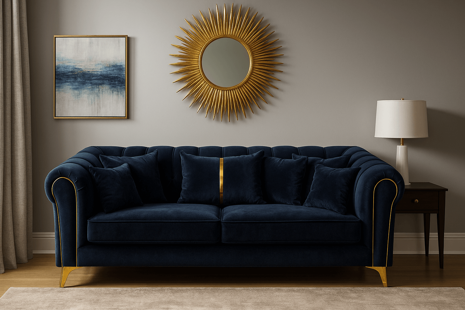 Luxury 6 Seater Sofa For Drawing Room Article No2