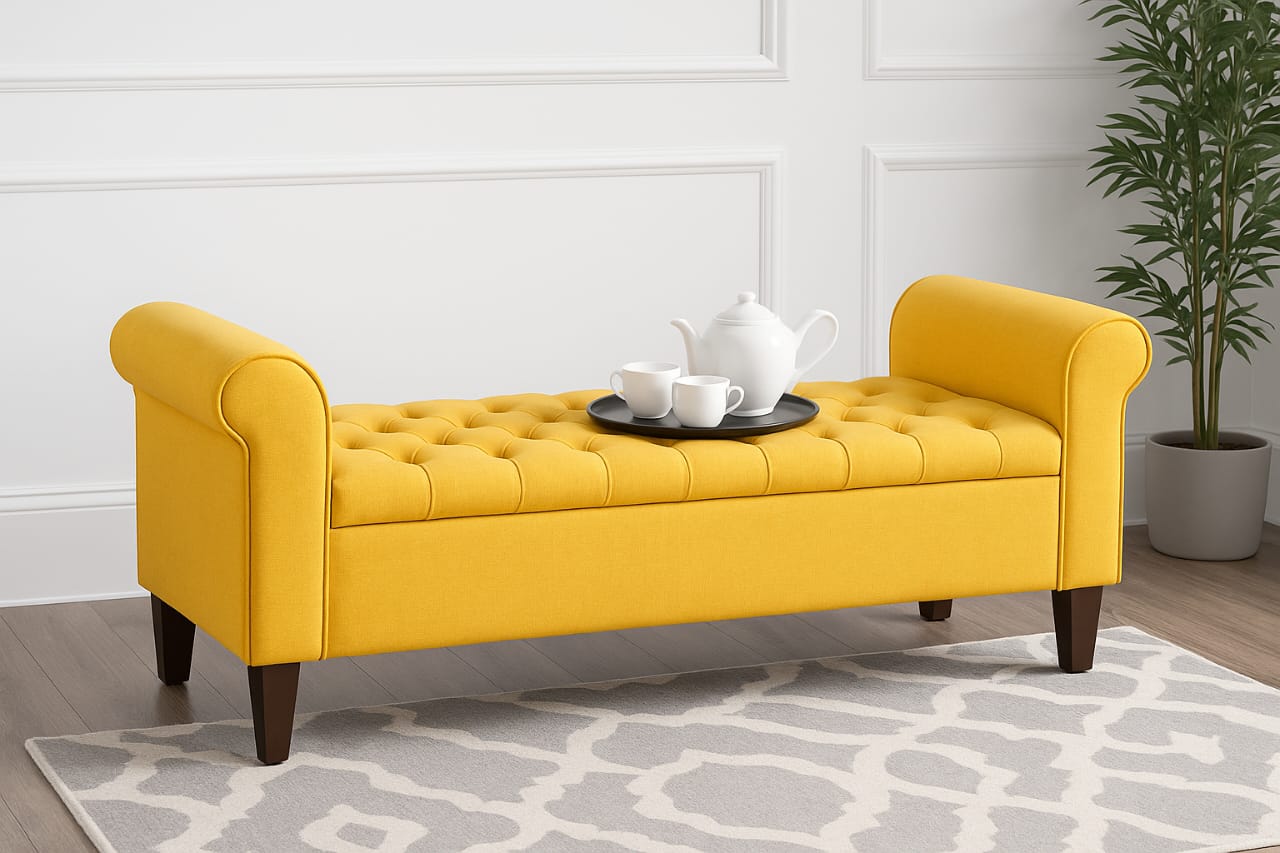 Settee with compartments