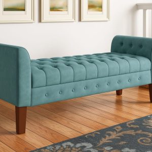 Settee with lift-top storage