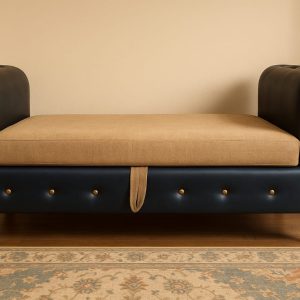 Modern wooden settee